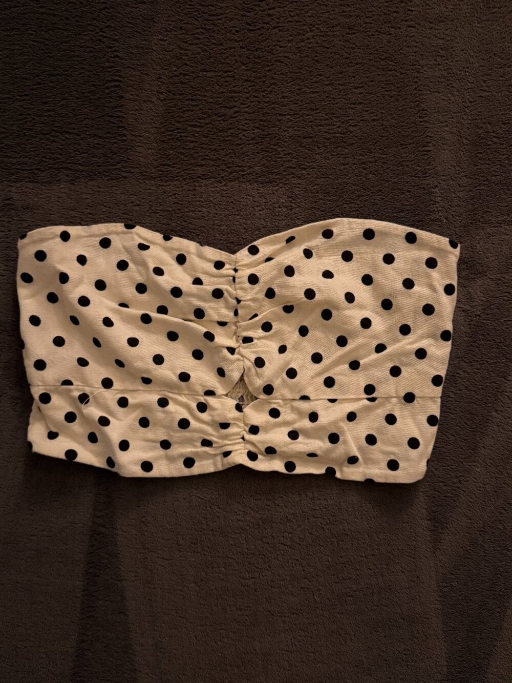 Monteau Los Angeles Polka Dot Bandeau Top